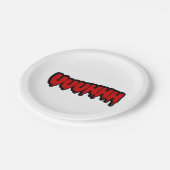 Assiettes En Carton Zombie Groan (Angle)