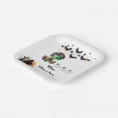 Assiettes En Carton Zombie Whimsical Pilote Avion Cute Fantômes & chau (Angulaire)