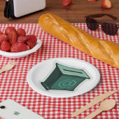 Assiettes En Carton Zone de vote verte