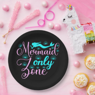 Assiettes En Carton Zone Mermaid uniquement