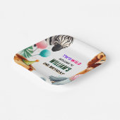 Assiettes En Carton zoo cool zèbre safari In Two The Wild 2e anniversa (Angulaire)