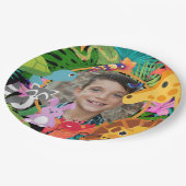 Assiettes En Carton Zoo Wild Animal Jungle Safari Anniversaire de enfa (Angle)