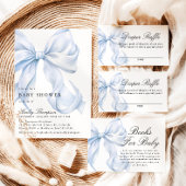 Assiettes en papier à ruban Coquette pour Baby Sho