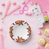 Assiettes en papier à thème d'automne (Fête)