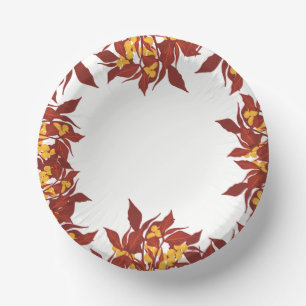 Assiettes en papier à thème d'automne
