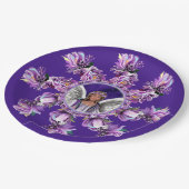 Assiettes en papier âme violette (Angle)