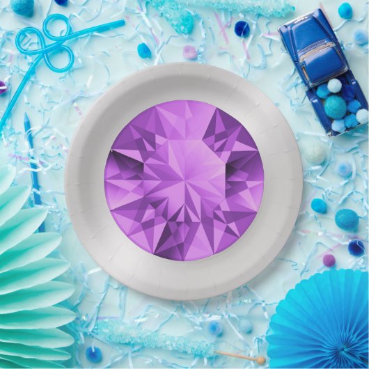 Assiettes en papier Améthyste (Fête)