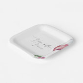 Assiettes en papier aquarelle Vino avant les Voeux (Angulaire)