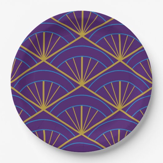 Assiettes en papier Art déco (Devant)