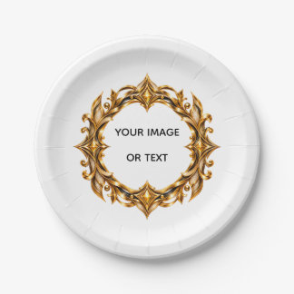 Assiettes en papier, assiette en papier ronde de 7