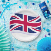 Assiettes en papier avec Union Jack (Fête)