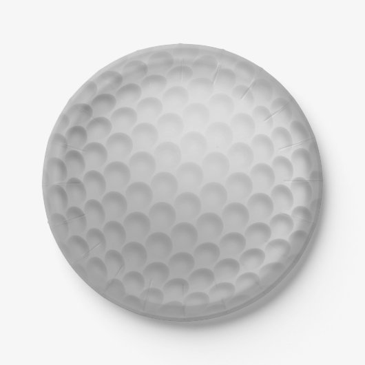 Assiettes en Papier Ball de Golf (Devant)