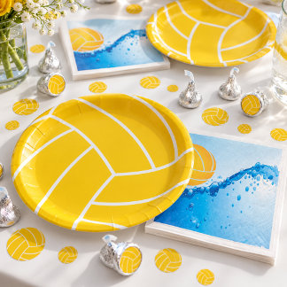 Assiettes en papier Balle de Water-polo Vaisselle