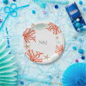 Assiettes en papier Beach Coral Reef Sea Shell & S (Fête)