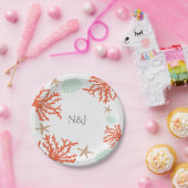 Assiettes en papier Beach Coral Reef Sea Shell & S (Fête)