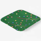 Assiettes en Papier Billard, Fête de Billard Améri (Angulaire)