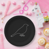 Assiettes en papier Black Bird (Fête)