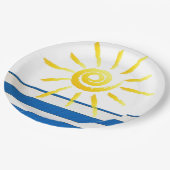 Assiettes en papier “Bright Sunshine” (Angle)