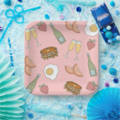 Assiettes en papier Brunch et bulles (Fête)