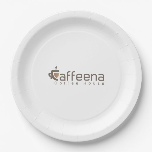 Assiettes en papier Caffeena (Devant)