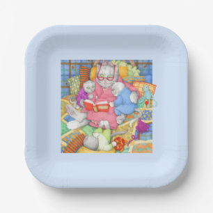 ASSIETTES EN PAPIER CARRÉES 7" POUR HISTOIRE DU SO