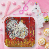 Assiettes en papier carrées de 9 pouces ensemble C (Fête)
