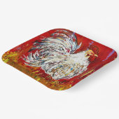 Assiettes en papier carrées de 9 pouces ensemble C (Angulaire)