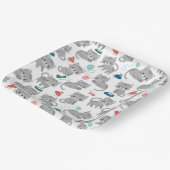 Assiettes en papier Chat, Fête de Kitty (Angulaire)