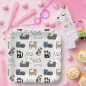 Assiettes en papier Chat, Fête de Kitty Kitten (Fête)