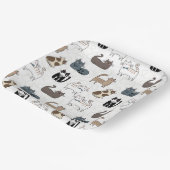 Assiettes en papier Chat, Fête de Kitty Kitten (Angulaire)