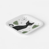 Assiettes en papier Chat Rétro (Angulaire)