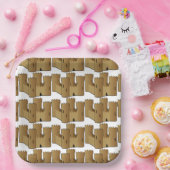 Assiettes en papier Château de sable Thème de la p (Fête)