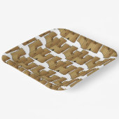 Assiettes en papier châteaux de sable thème plage (Angulaire)