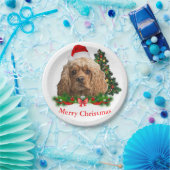 Assiettes en papier Cocker Spaniel Noël (Fête)