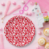 Assiettes en papier coeurs de la Saint-Valentin (Fête)