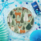 assiettes en papier créatures de noël (Fête)