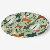 assiettes en papier créatures de noël (Angle)