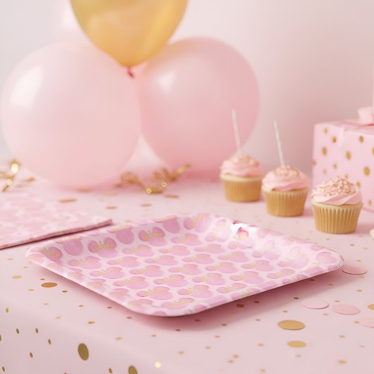 Assiettes en papier Crown