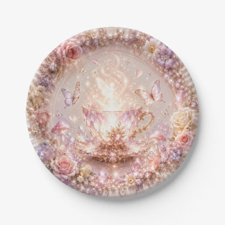 Assiettes en papier Crystal Fairy Tea Party