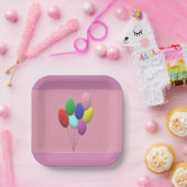 Assiettes en papier d'anniversaire (fille) (Fête)