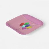 Assiettes en papier d'anniversaire (fille) (Angulaire)
