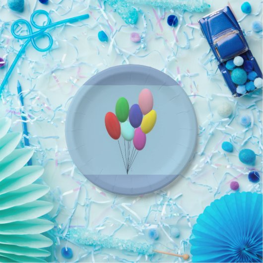 Assiettes en papier d'anniversaire (garçon) (Fête)