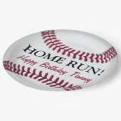 Assiettes en papier de baseball (Angle)