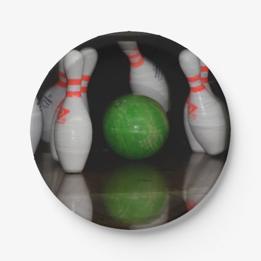 Assiettes en Papier de Bowling (Devant)