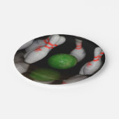 Assiettes en Papier de Bowling (Angle)