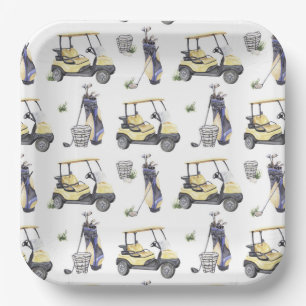 Assiettes en Papier de Golf, Fête d'anniversaire P