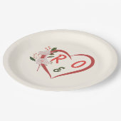 Assiettes en papier de mariage modifiables à Arche (Angle)