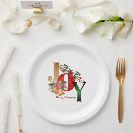 Assiettes en papier de Noël (Mariage)