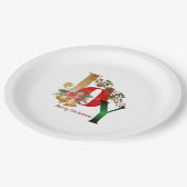 Assiettes en papier de Noël (Angle)