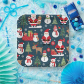 Assiettes en papier de Noël (Fête)